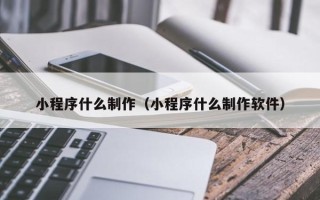 宁国小程序什么制作（小程序什么制作软件）
